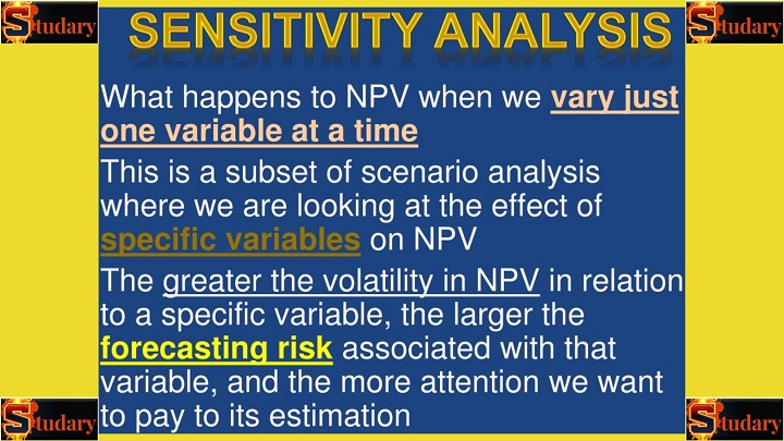 Variables in NPV analysis 